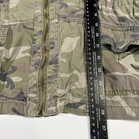 Ashley Utility Collection Camo Military Jacket Patchwork Y2K Women's L - Picture 11 of 16